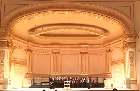 John Jay Chorale performing at Carnegie Hall