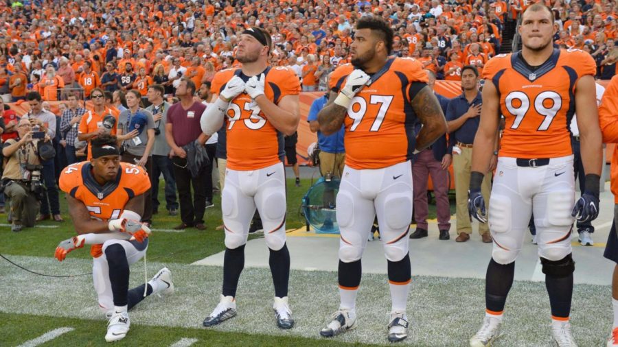 Brandon Marshall was the second NFL player to participate in the NFL National Anthem protests. 